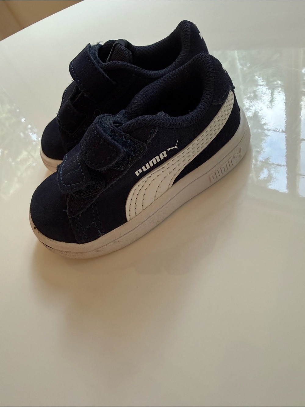 (NWOT) Puma Navy Toddler Hook-and-Loop Walker Shoes